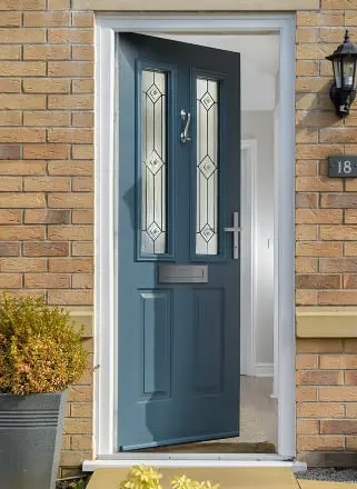 Milford Windows Midnight Grey portrait door