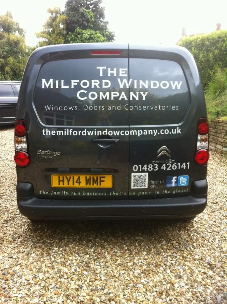 milford window company van